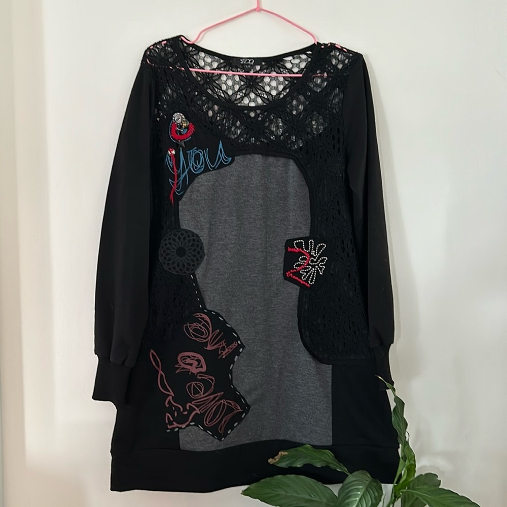 🔥🔥I.D.O la vie beautiful ❤️ tunic  sweat-shirt L